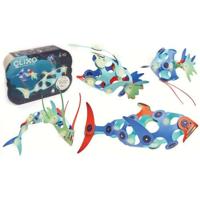 Magnetisch constructiespeelgoed - GIPSY TOYS - OCEAN CREATURES - 24 stuks - Lichtgevend in het donker - 9 unieke vormen