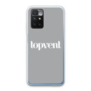 Topvent Grijs Wit: Xiaomi Redmi 10 Transparant Hoesje