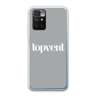 Topvent Grijs Wit: Xiaomi Redmi 10 Transparant Hoesje