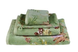 Pip Studio Pip Studio Secret Garden handdoek Groen 55x100 cm