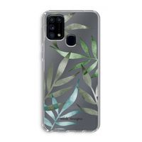 Tropical watercolor leaves: Samsung Galaxy M31 Transparant Hoesje