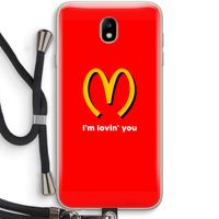 I'm lovin' you: Samsung Galaxy J7 (2017) Transparant Hoesje met koord