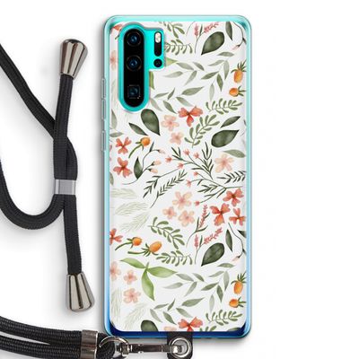 Sweet little flowers: Huawei P30 Pro Transparant Hoesje met koord