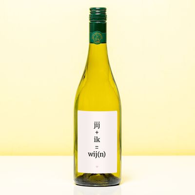 Wijnfles Jij Ik Wij(n) - Wit (Sauvignon Blanc)