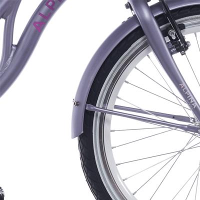 Alpina spatbord set + stang 22 ocean hazy lavender matt