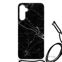 Samsung Galaxy A14 5G Anti-Shock Hoesje Marmer Zwart - Origineel Cadeau Vader