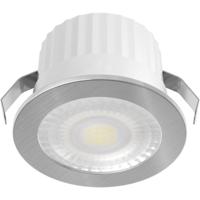 LED Veranda Spot Verlichting - Brinton Glowix - 3W 260 lm 38D - Natuurlijk Wit 4000K - Inbouw - Rond - Zilver - Ø44mm Buitenmaat - Ø32mm Zaagmaat