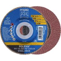 PFERD TOOLS 67646115 PFF 115 A 60 PSF STEELOX Lamellenschijf Diameter 115 mm Boordiameter 22.23 mm RVS, Staal 10 stuk(s)