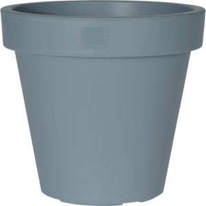 Pro Garden Plantenpot/bloempot - Tuin buiten - kunststof - blauw - D35 cm   -