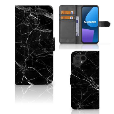 Fairphone 5 | Bookcase | Marmer Zwart - Origineel Cadeau Vader