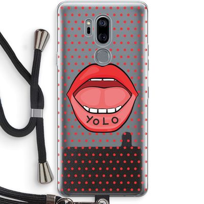 Yolo Denise: LG G7 Thinq Transparant Hoesje met koord