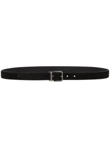 Dolce & Gabbana logo-engraved leather belt - Noir