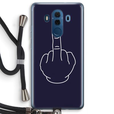 F**k U: Huawei Mate 10 Pro Transparant Hoesje met koord
