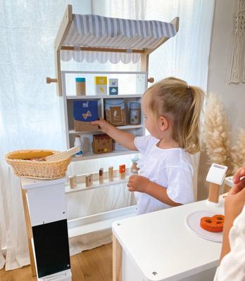 Essentiële houten benodigdheden / toebehoren wit