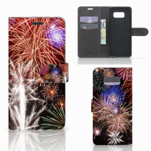 Samsung Galaxy S8 Plus Wallet Case met Pasjes Vuurwerk