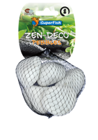 Superfish Zen Pebble Medium Wit - 450g Sierkeien voor Vijver Decoratie en Rust - thumbnail