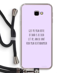 Ochtendhumeur: Samsung Galaxy J4 Plus Transparant Hoesje met koord