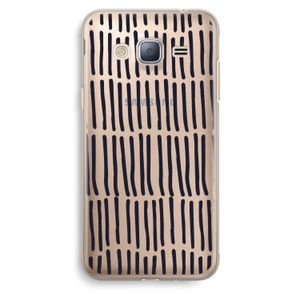 Moroccan stripes: Samsung Galaxy J3 (2016) Transparant Hoesje