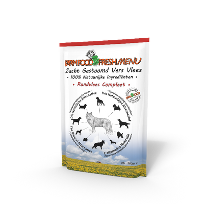 Farm Food Fresh Menu honden natvoer Rundvlees 300gr