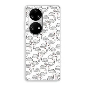 Zwanen: Huawei P50 Pro Transparant Hoesje