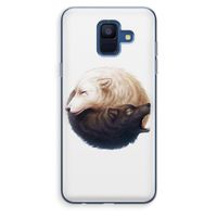 Yin Yang Wolves: Samsung Galaxy A6 (2018) Transparant Hoesje