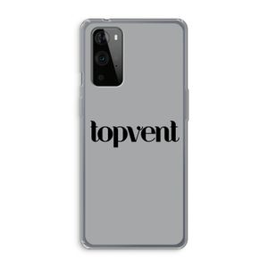 Topvent Grijs Zwart: OnePlus 9 Pro Transparant Hoesje