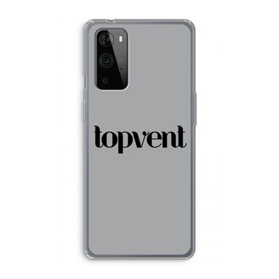 Topvent Grijs Zwart: OnePlus 9 Pro Transparant Hoesje