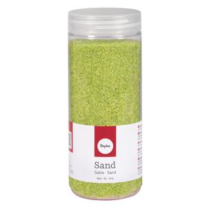 Hobby Fijn decoratie zand korrels - groen - 475 ml - zandkorrels - knutselmateriaal