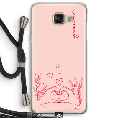Love is in the air: Samsung Galaxy A5 (2016) Transparant Hoesje met koord