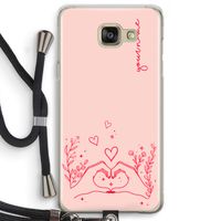 Love is in the air: Samsung Galaxy A5 (2016) Transparant Hoesje met koord
