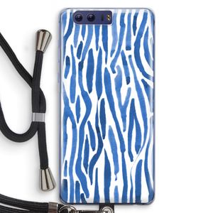 Blauwe nerven: Honor 9 Transparant Hoesje met koord