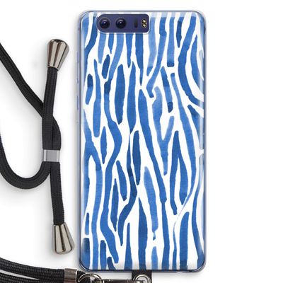 Blauwe nerven: Honor 9 Transparant Hoesje met koord