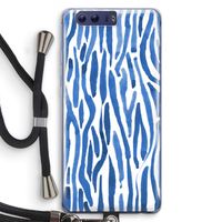 Blauwe nerven: Honor 9 Transparant Hoesje met koord