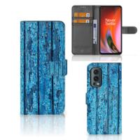 OnePlus Nord 2 5G | Book Style Case | Wood Blue