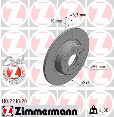 Remschijf Coat Z 110221820