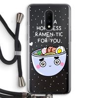 I'm A Hopeless Ramen-Tic For You: OnePlus 7 Transparant Hoesje met koord