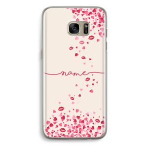 Hartjes en kusjes: Samsung Galaxy S7 Edge Transparant Hoesje