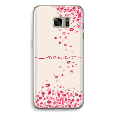 Hartjes en kusjes: Samsung Galaxy S7 Edge Transparant Hoesje