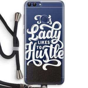 Hustle Lady: Huawei P Smart (2018) Transparant Hoesje met koord
