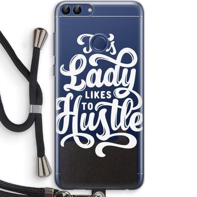 Hustle Lady: Huawei P Smart (2018) Transparant Hoesje met koord