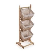 Badkamerschappen Versa Nadir Bruin 35 x 102 x 35 cm