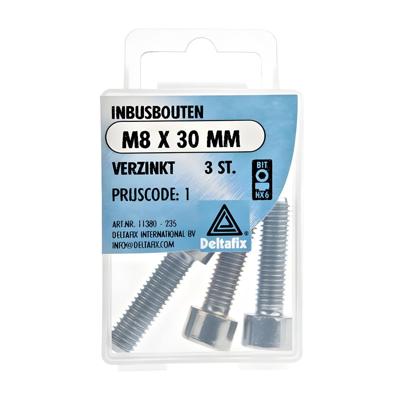 Inbusbout m8x30mm 3st - Deltafix