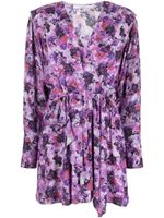 IRO robe courte Madea à fleurs - Violet