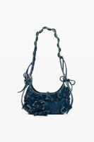 Denim tas met applicaties - BLUE - U
