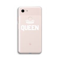 Queen zwart: Google Pixel 3 XL Transparant Hoesje