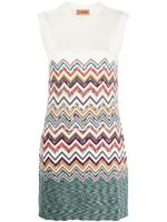 Missoni robe évasée à motif zigzag - Blanc