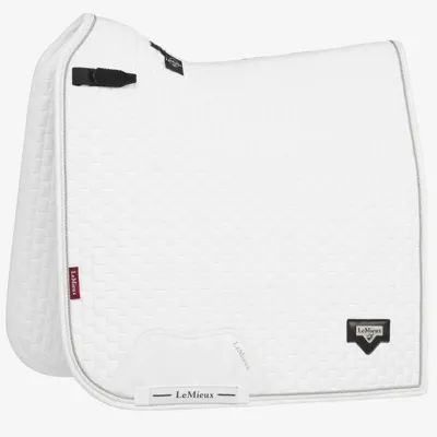 LeMieux Zadeldek Puissance Suede wit maat:dr full