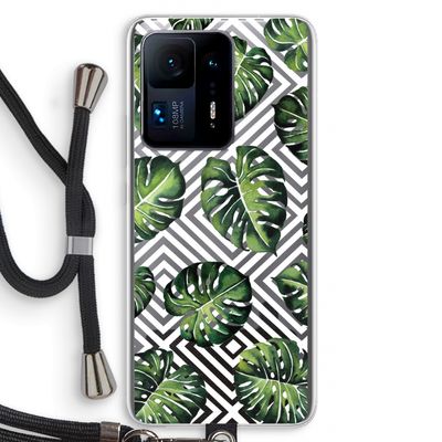 Geometrische jungle: Xiaomi Mi Mix 4 Transparant Hoesje met koord