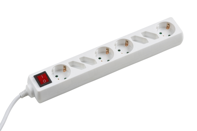 Meister Stekkerdoos 4+4 Schakelaar 1,4M Wiw - WU7430820