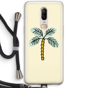 Palmboom: OnePlus 6 Transparant Hoesje met koord